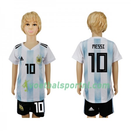 Argentinië Messi 10 Kind Thuis Tenue WK voetbal 2018